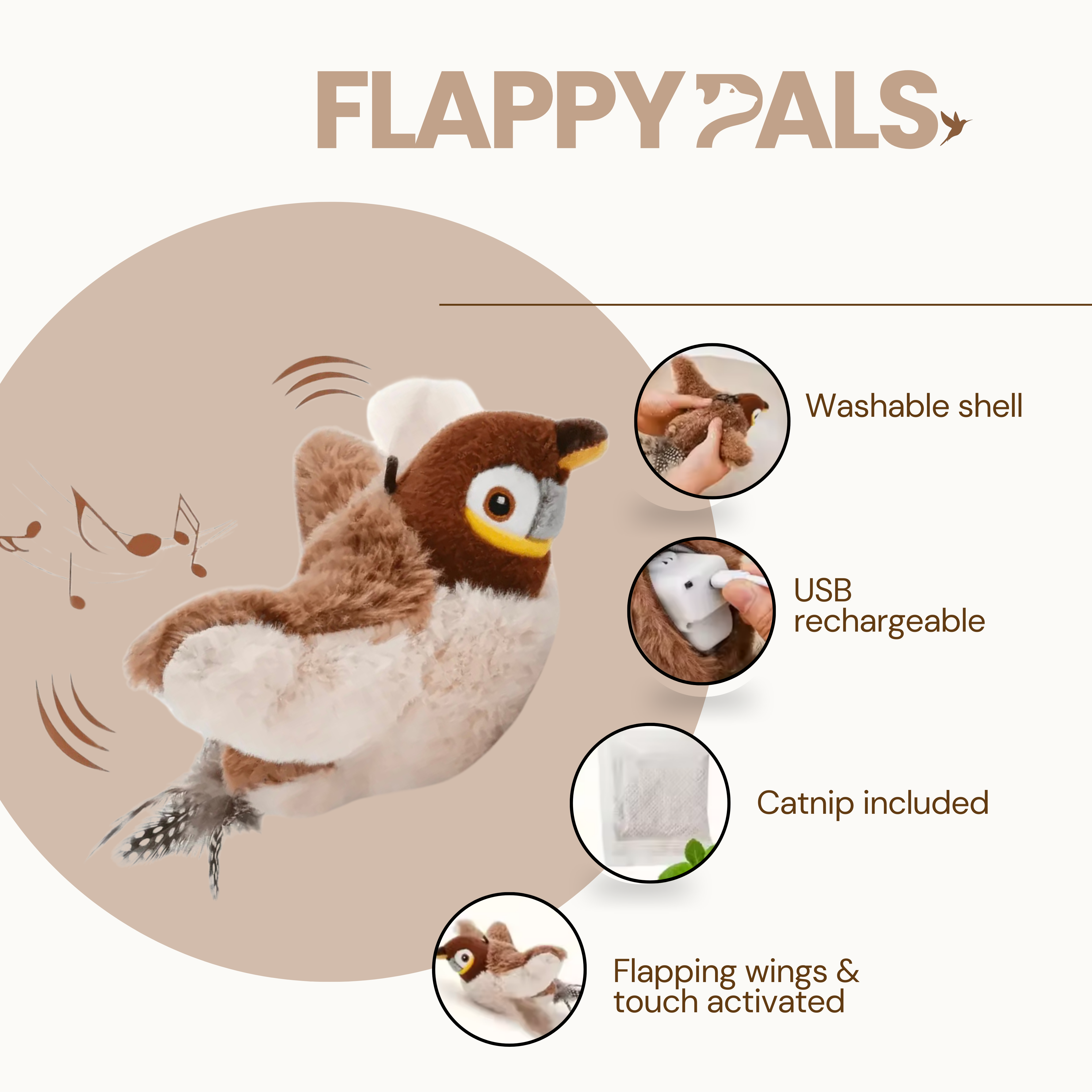FlappyPals™ Interactive Flapping Pet Toy